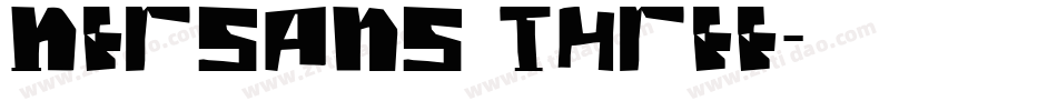 Nersans Three字体转换